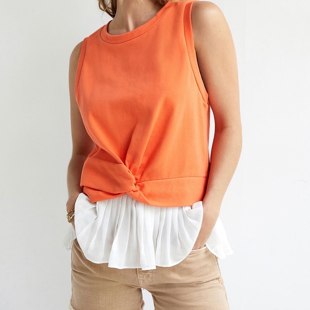 ANTHROPOLOGIE Lea & Viola Twist-Front Tank